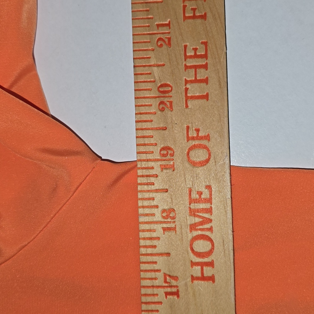 Vince Camuto Tennessee Orange Button Down Polyester Blouse Wimens Size Small - Picture 9 of 10
